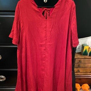 Flowy red dress!